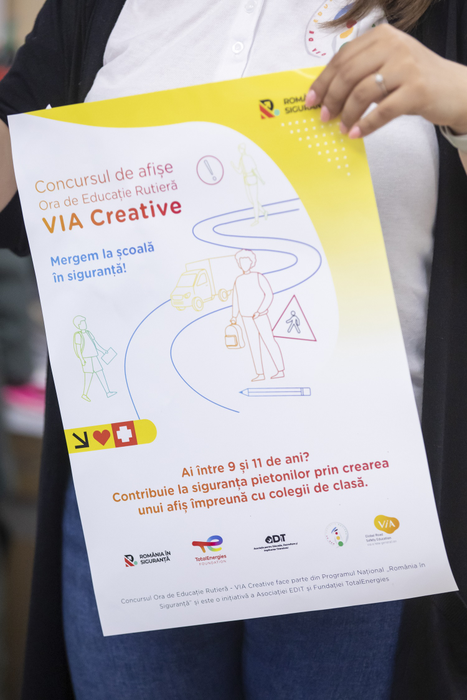 (P) România participă la concursul internațional de siguranță rutieră de la Paris prin proiectul Fundației TotalEnergies – “Ora de Educație Rutieră – Via Creative”
