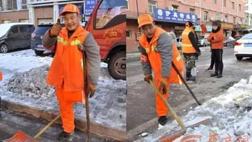 Maturatorul surd, mut si fara un picior! Curata de 12 ani strazile si nu se plange. De ce nu vrea sa stea acasa