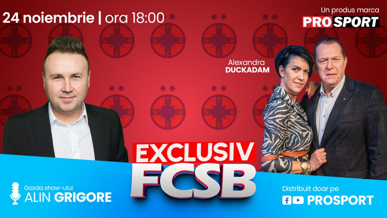 EXCLUSIV FCSB – ediție specială – azi de la 18:00. Un an fără Helmut Duckadam: Alexandra, soția Eroului de la Sevilla, este invitata emisiunii