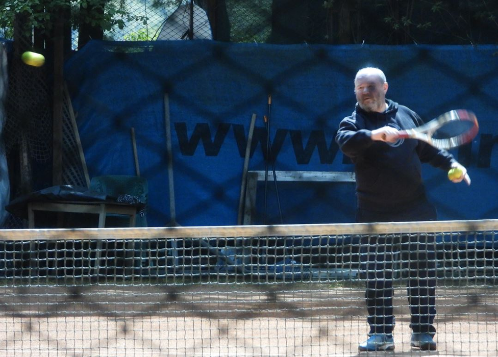Mihai Constantin, pe terenul de tenis (Foto: CANCAN.RO)