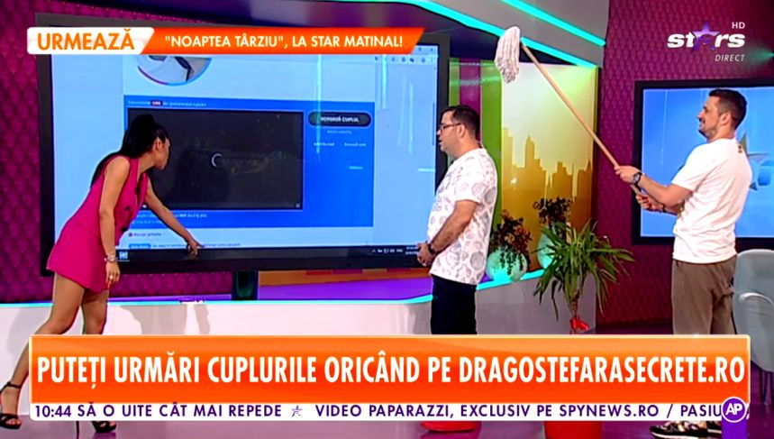Flick, filmat în ipostaze nemaivăzute în direct la TV! A băgat mopul printre picioarele lui Nasrin Ameri și…
