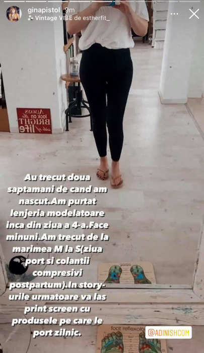 Așa arată Gina Pistol la două săptămâni de la naștere