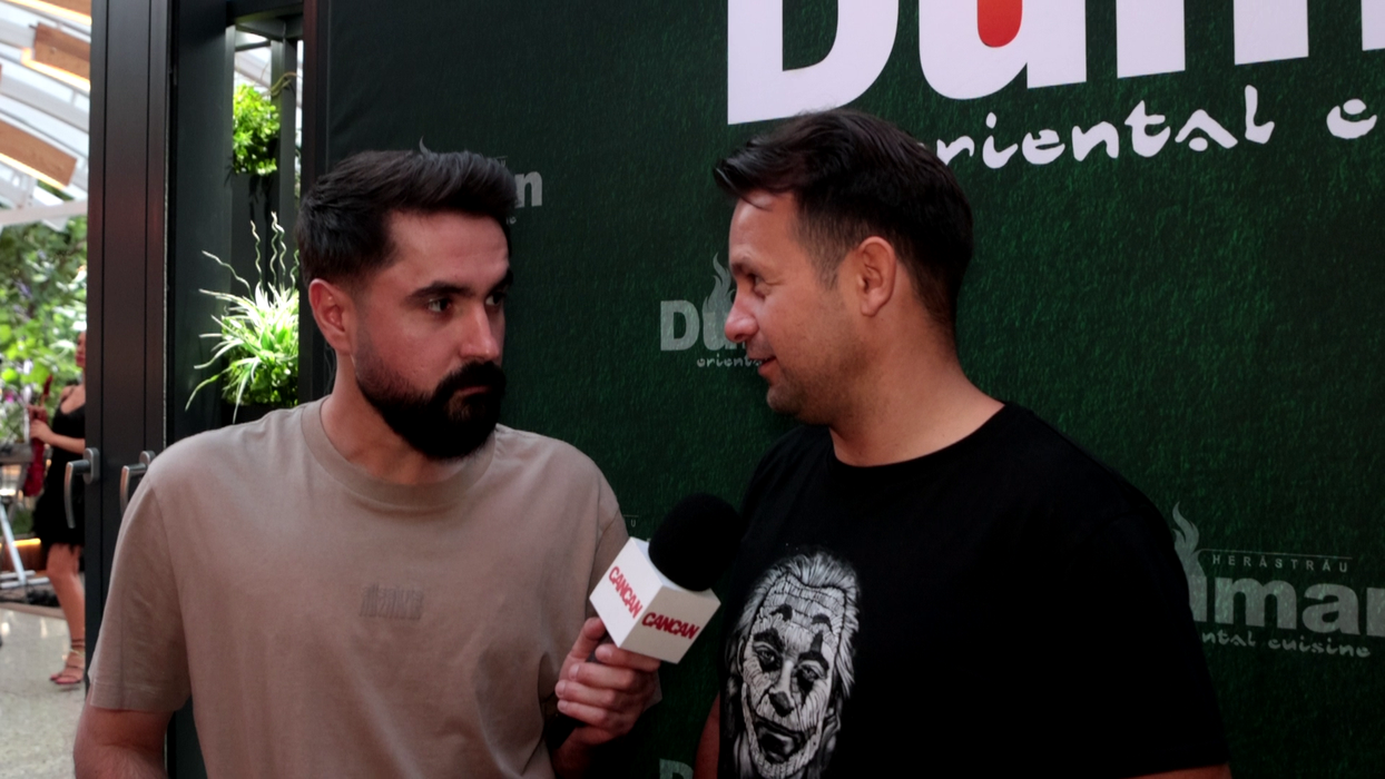 Magicianul Robert Tudor a făcut show total la ziua de naștere a lui Ensar Duman, găzduită în restaurantul afaceristului din Herăstrău (Foto: captură video)