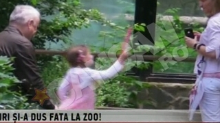 VIDEO Irinel Columbeanu a dus-o pe Irina la gradina zoologica! "Amandoi suntem foarte fericiti"