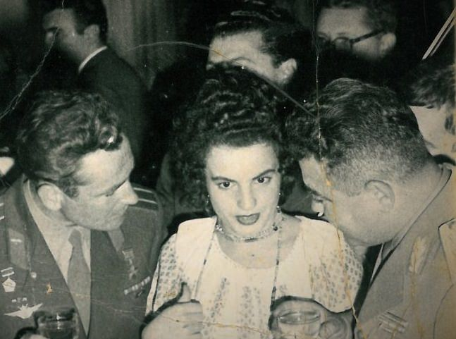 Natalia Gliga alături de Gherman Titov