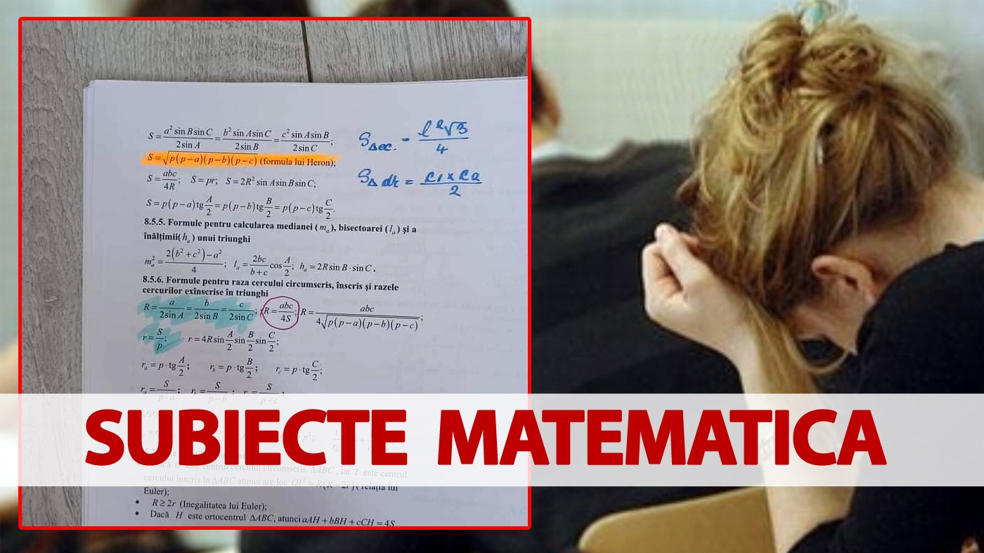 Bacalaureat 2022 - sesiunea de toamnă | Ce subiecte au picat la matematică