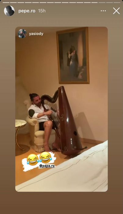 Ce a găsit Pepe în camera de hotel din Italia, unde s-a cazat cu iubita lui. Yasmine a izbucnit în râs când l-a văzut pe artist