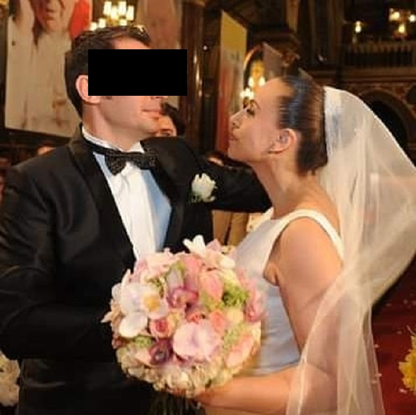 Adina Halas și soțul ei, în ziua nunții