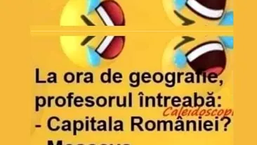 BANC | La ora de geografie: Care e capitala României? Ce a răspuns Bulă