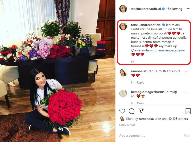 Andreea Tonciu, în lacrimi de ziua ei! Ce mărturisiri emoționante a făcut vedeta și ce surprize i-a pregătit Anamaria Prodan, nașa sa