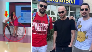 Flick, filmat în ipostaze nemaivăzute în direct la TV! A băgat mopul printre picioarele lui Nasrin Ameri și...