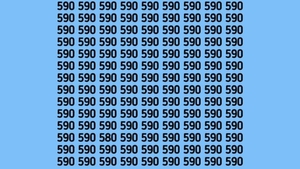 TEST IQ | Identificați numărul 580 din această imagine! Geniile reușesc în 5 secunde