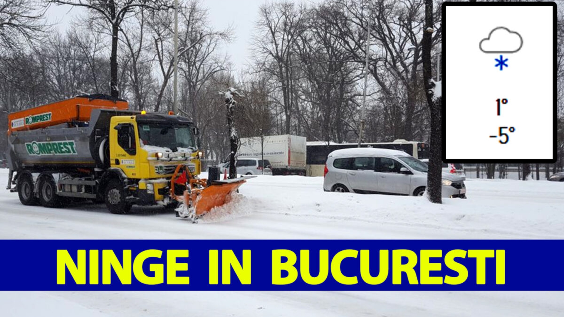 Meteorologii Accuweather au modificat prognoza. Zilele următoare vin ninsorile în București și în celelalte orașe din România