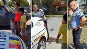 Gestul uriaș făcut de un polițist din Slatina, în prima zi de școală! A chemat o familie, a deschis portbagajul, iar ce a urmat a uimit România!