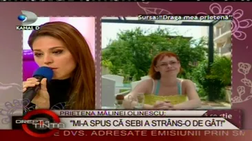 Adriana Vlad, prietena Malinei Olinescu: Mi-a spus ca el a bruscat-o si ca a strans-o de gat!