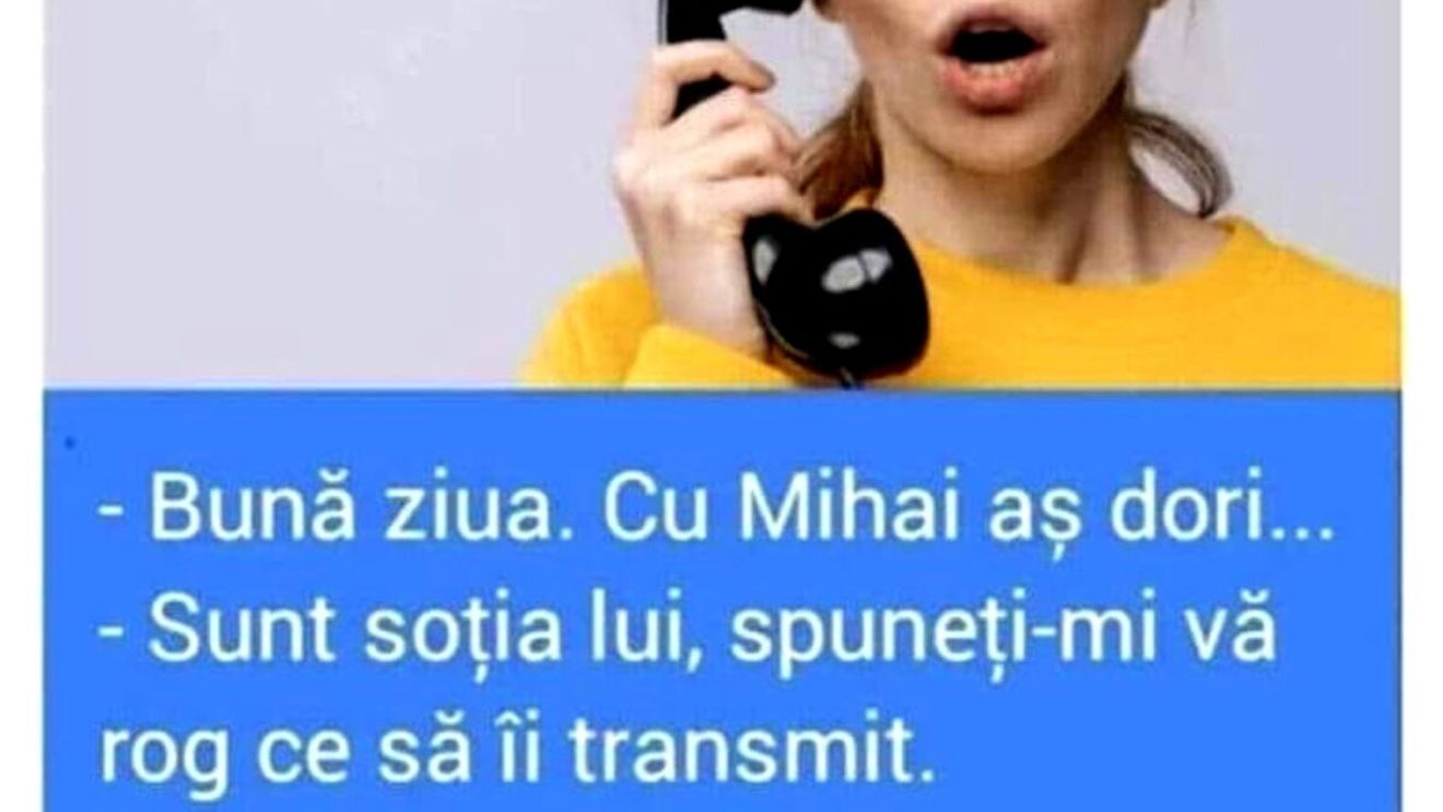 BANCUL ZILEI | Nevasta lui Mihai