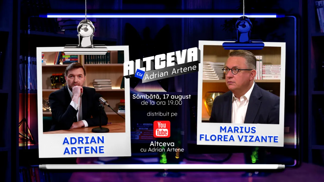 Marius Florea Vizante, despre cum să trăiește o VIAȚĂ cu și din UMOR, în EXCLUSIVITATE, la Altceva cu Adrian Artene