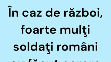 BANCUL ZILEI | În caz de război
