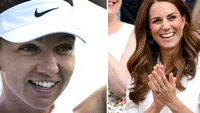 Ducesa de Cambridge, în tribuna meciului dintre Simona Halep și Serena Williams! Kate Middleton o susține pe românca noastră