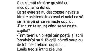 BANC | O asistentă rămâne gravidă cu amantul ei