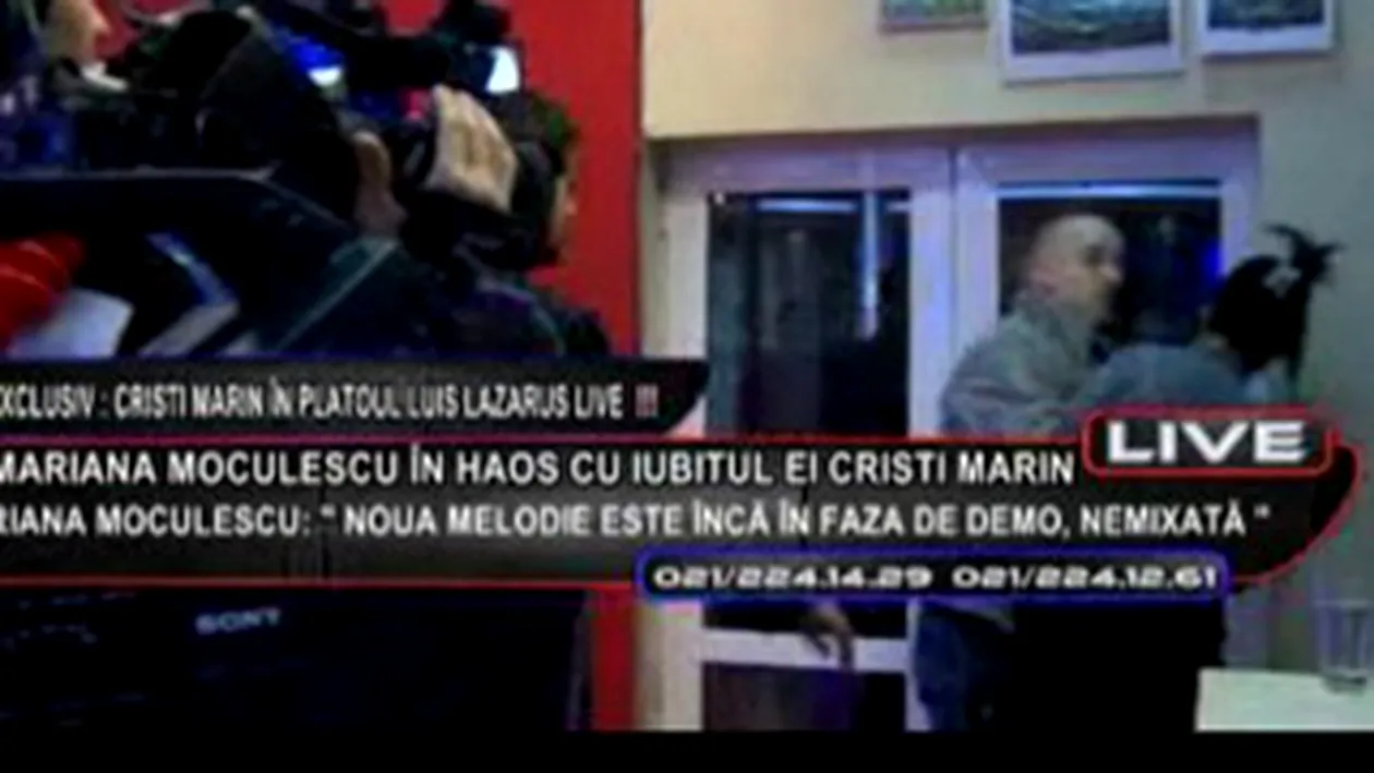 Mariana Moculescu s-a luat la bataie la TV cu fostul iubit, Cristi Marin! Vezi ce a enervat-o la culme!