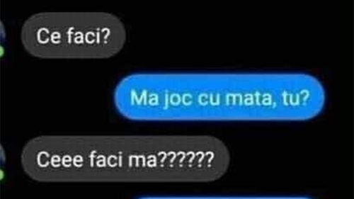 BANCUL ZILEI | "Ma joc cu mata"
