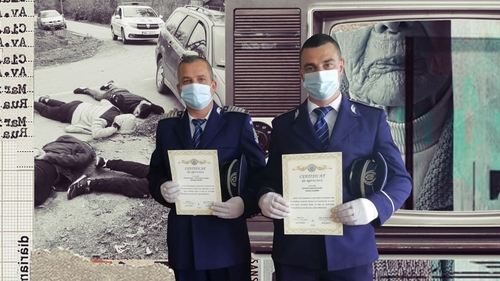 Au jefuit o bătrână prin metoda “Televizorul”, dar au dat de polițiștii Ionuț și Gică. Povestea hoților din Mehedinți prinși după o urmărire cu împușcături. FOTO