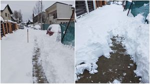 Cine trebuie să deszăpezească o stradă privată, de fapt. Ce prevede legea