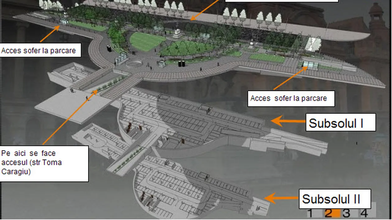 De joi se dă liber în noua parcare subterană de la Universitate. Costurile vor fi decente!