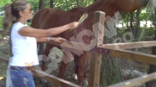 Madalina Radu, fascinata de cai! "Imi pare rau ca nu i-am calarit"
