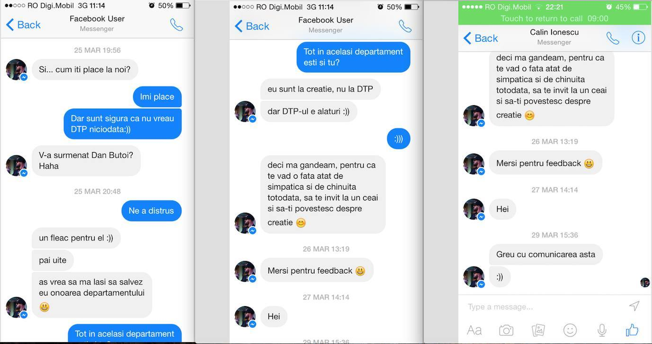 Discuţiile purtate de Rimaru pe Facebook cu tinere
