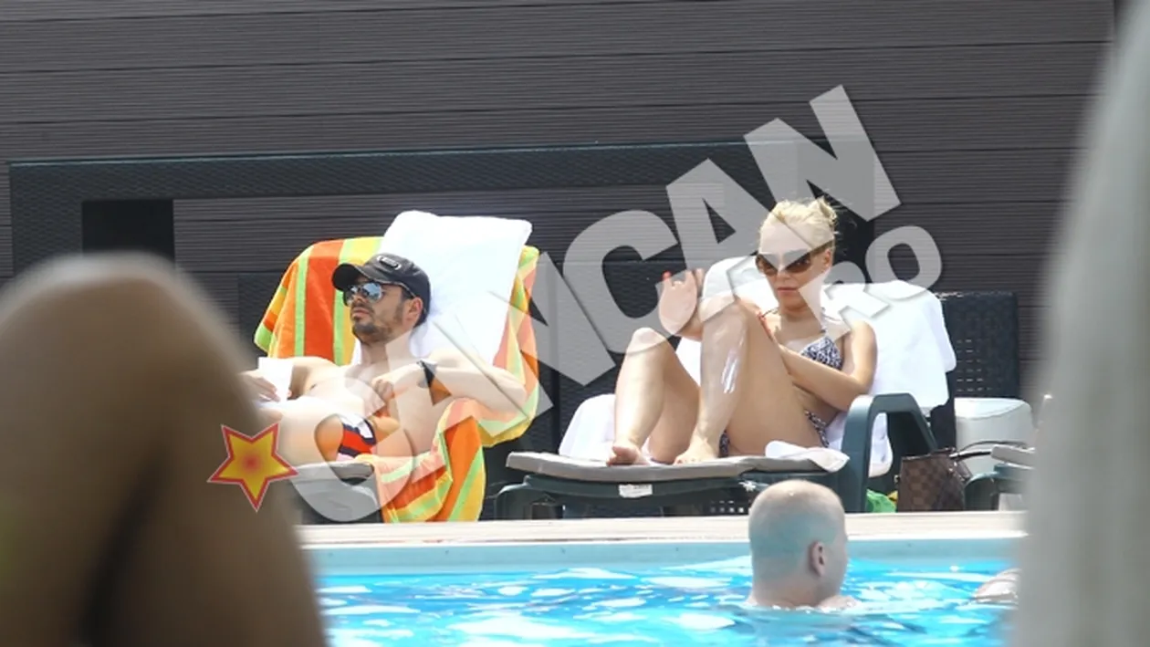 Ovidiu Herea si-a lasat blonda sa-si dea singura cu crema!