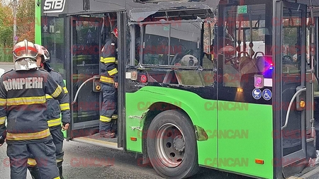 NEWS ALERT! Grav accident în Drumul Taberei! Un autobuz s-a ciocnit cu un tramvai, mai mulți pasageri au fost răniți
