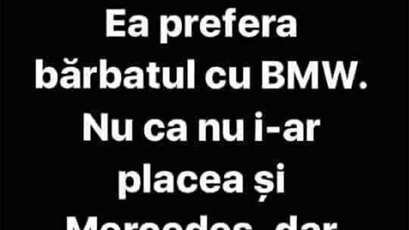 BANCUL ZILEI | De ce preferă femeile bărbații cu BMW, de fapt
