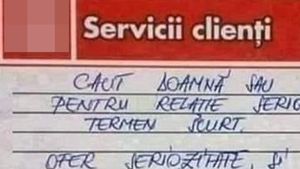 "Caut doamnă sau domnișoară pentru..." Ireal ce a scris un ieșean în formularul cu reclamații din supermarket