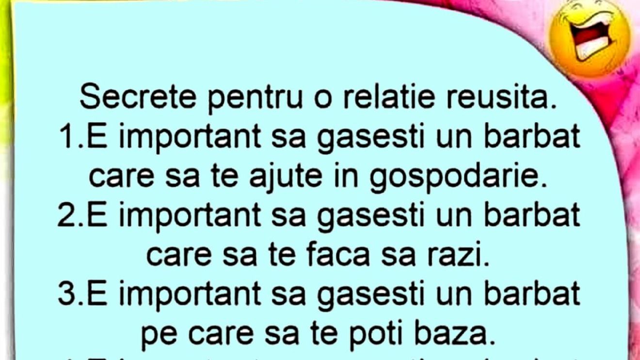 Bancul de weekend | Cele 5 secrete pentru o relație reușită