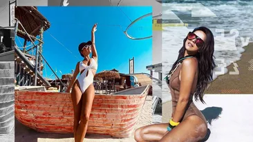 Cum a apărut INNA pe plaja din Vama Veche. Și-a pus un costum de baie alb și…