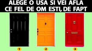 Test de personalitate | Alege una dintre cele 3 uși și vei afla adevărul nebănuit despre tine. Cine ești tu, de fapt