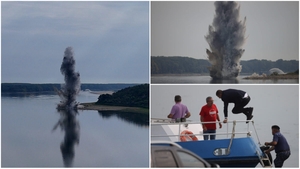 Stânca Pârjoaia a fost detonată! Militarii au folosit 180 de kilograme de explozibil: „E un succes”