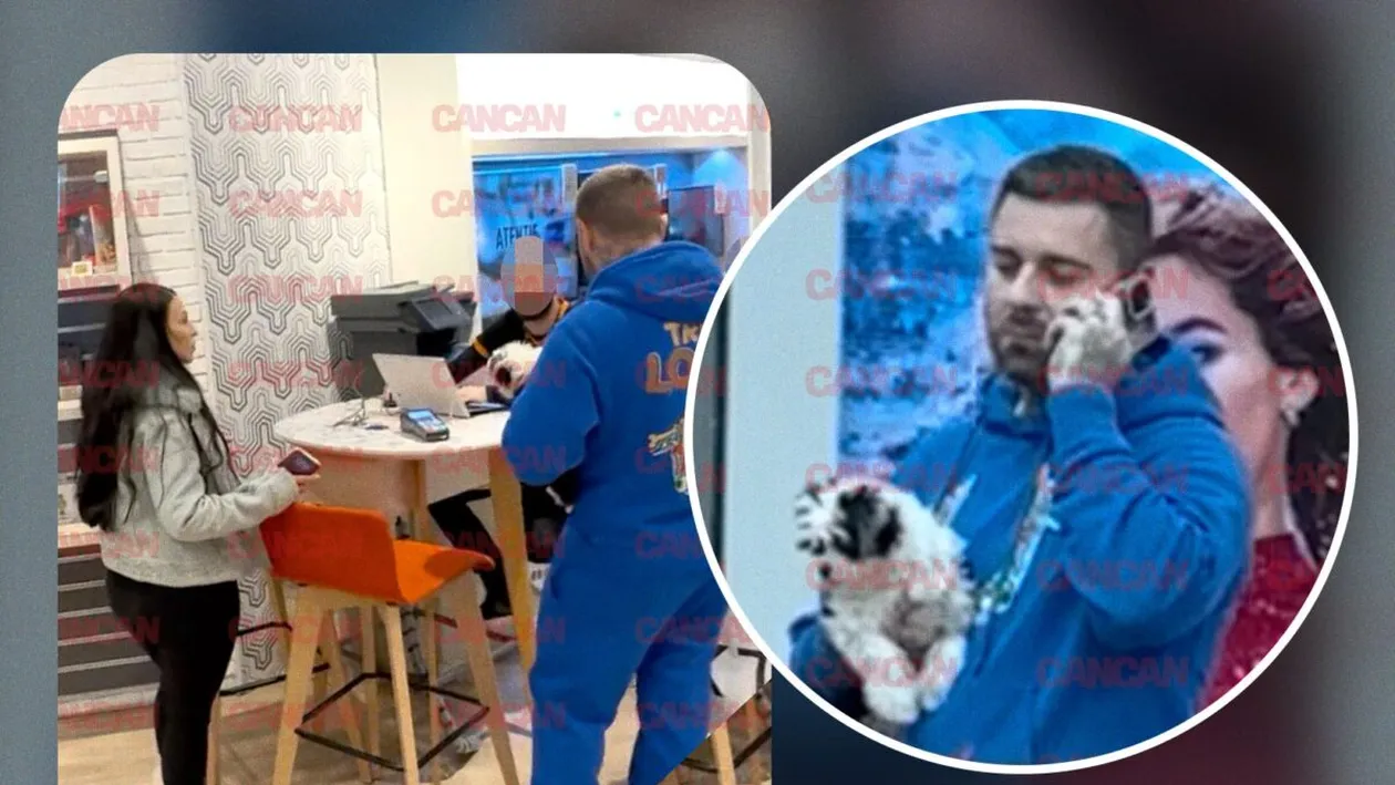 Burtica Franciscăi nu a fost în prim-plan! TJ Miles și-a scos copilul blănos la mall