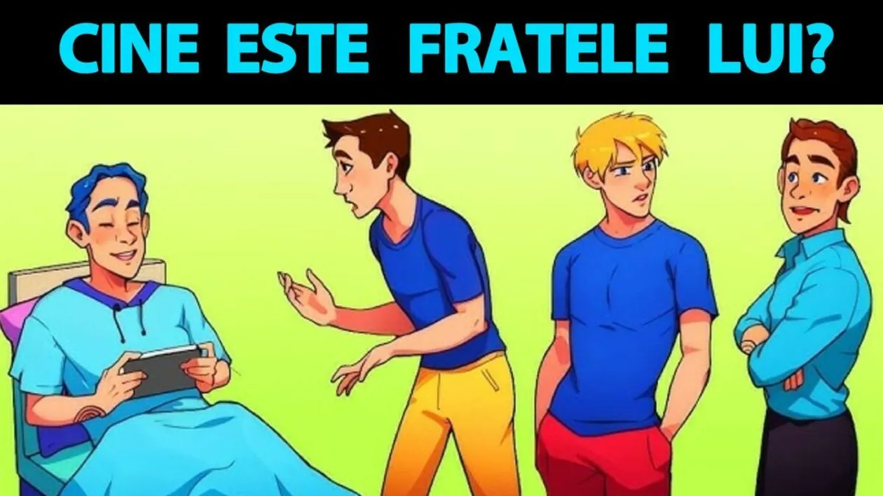 Test de inteligență | Unul dintre acești 3 bărbați este fratele pacientului din imagine. Care?