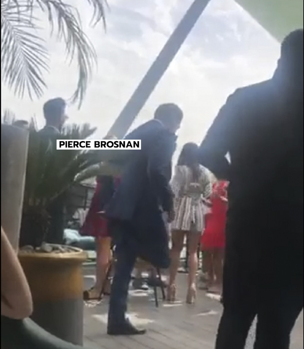 Ramona l-a ”spionat” pe celebrul actor Pierce Brosnan într-un hotel din Emirate