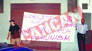 Manifestatie anti-Corlatean-Mitrea-Iliescu In Spania