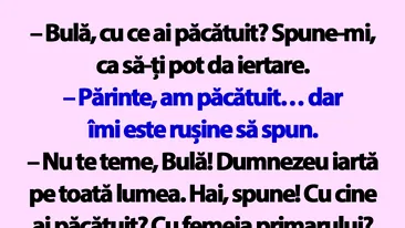 BANC | Bulă, cu ce ai păcătuit? Spune-mi, ca să-ți pot da iertare