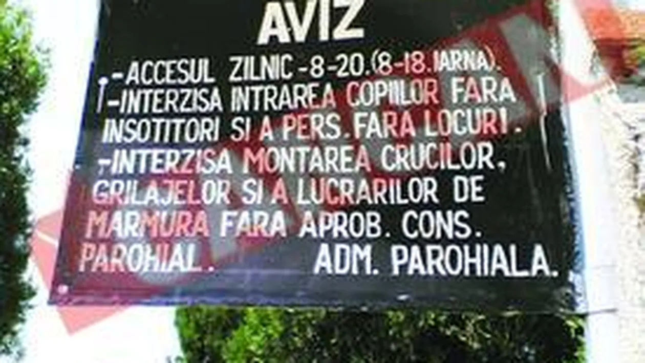 Mortii n-au odihna la Cimitirul Sfantul Ilie