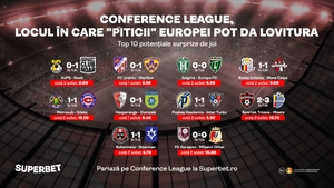 "Piticii" Europei pot da lovitura! Vezi potențialele mari surprize din Conference League