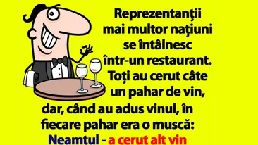 BANCUL ZILEI | Cum se comporta lumea când găsește o muscă în pahar, la restaurant