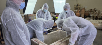 Sarcofag roman intact, descoperit la Constanța. Ce au găsit arheologii în mormântul unui copil