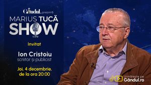 Marius Tucă Show începe joi, 4 decembrie, de la ora 20.00, live pe Gândul. Invitat: Ion Cristoiu