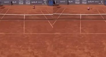 Un jucător de tenis s-a PRĂBUȘIT de două ori pe teren! Ce s-a întâmplat cu el, în timpul partidei